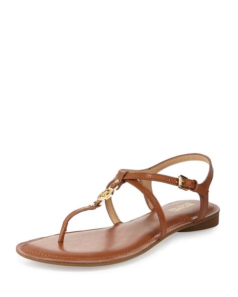 michael michael kors bethany leather thong|michael michael kors bethany sandal .